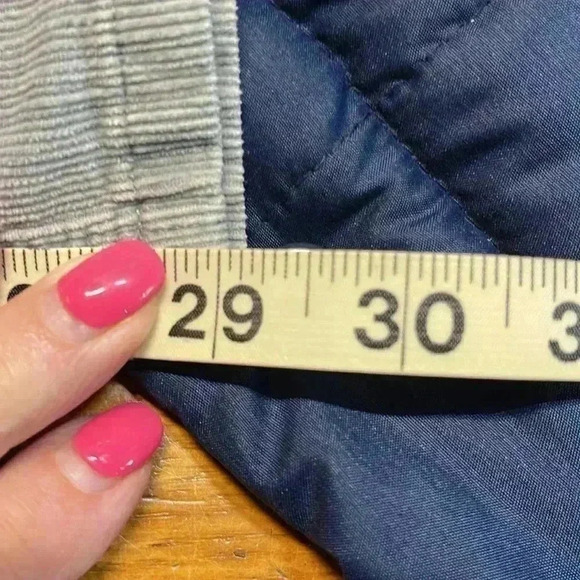 J. Jill Womens Pants Pale Gray/Blue 8 Corduroy Flare Button/Zip Belt Loops Soft - Picture 11 of 12